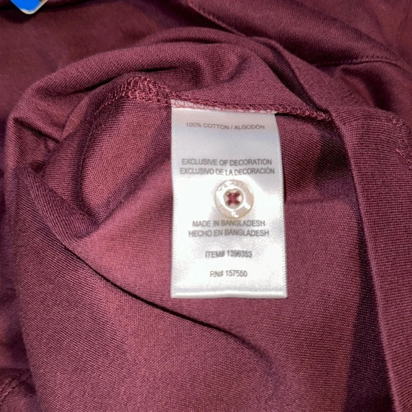 Tahari Men's Short Sleeve Premium Soft Interlock Polo Shirt, Dark Red Large - Picture 7 of 9